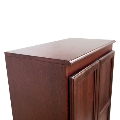 Concepts in Wood Multi-use Storage Cabinet, 4 Shelves, Cherry Finish