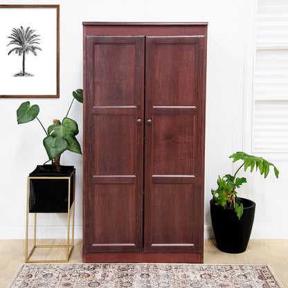 Concepts in Wood Multi-use Storage Cabinet, 4 Shelves, Cherry Finish