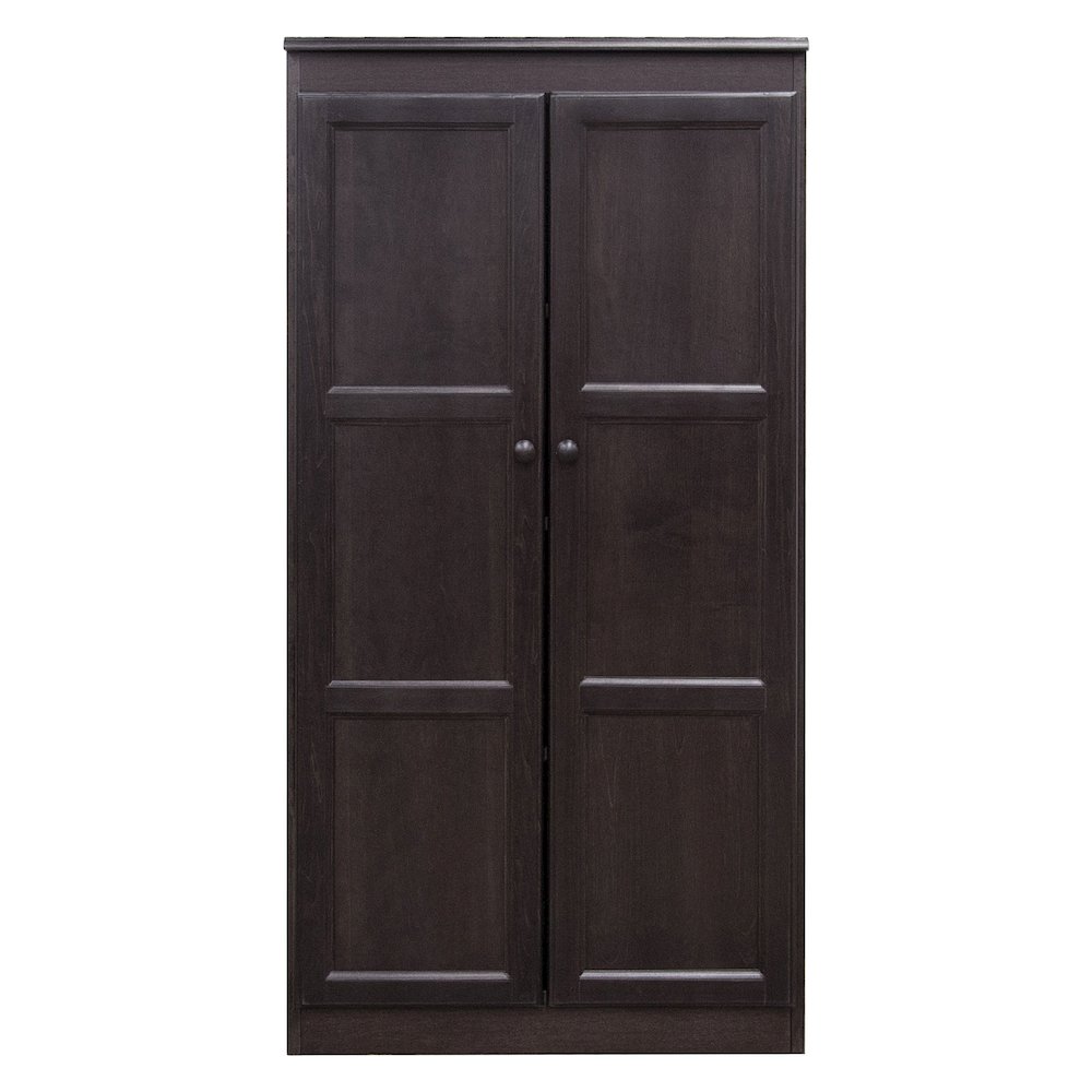 Concepts in Wood Multi-use Storage Cabinet, 4 Shelves, Espresso Finish