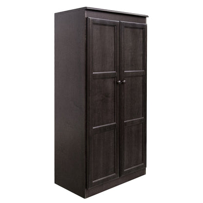 Concepts in Wood Multi-use Storage Cabinet, 4 Shelves, Espresso Finish