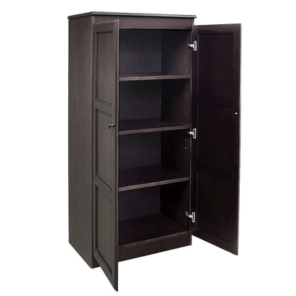 Concepts in Wood Multi-use Storage Cabinet, 4 Shelves, Espresso Finish