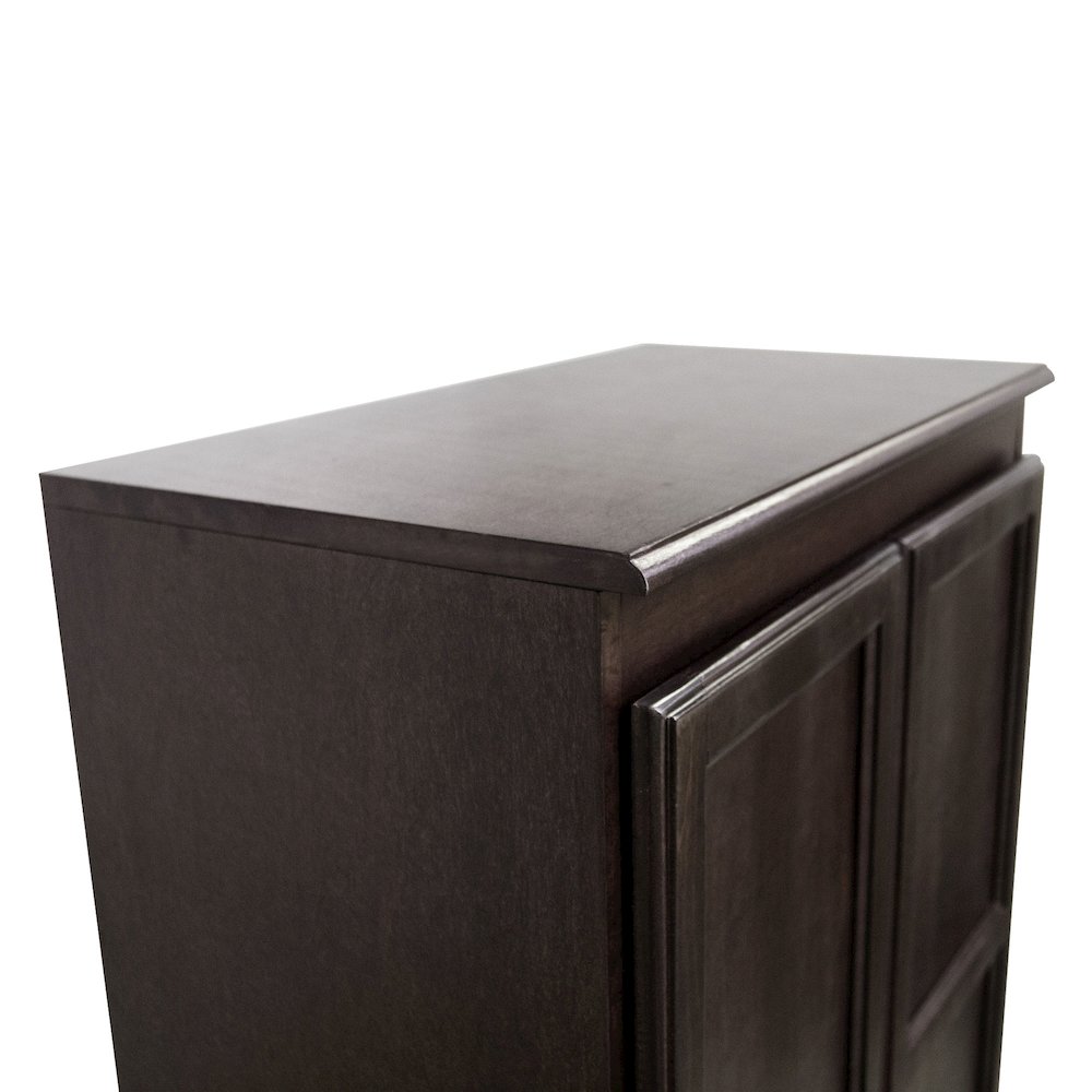 Concepts in Wood Multi-use Storage Cabinet, 4 Shelves, Espresso Finish