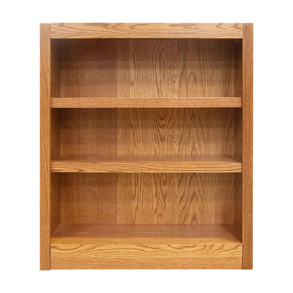 Concepts in Wood Single Wide Bookcase, 3 Shelves, Dry Oak Finish