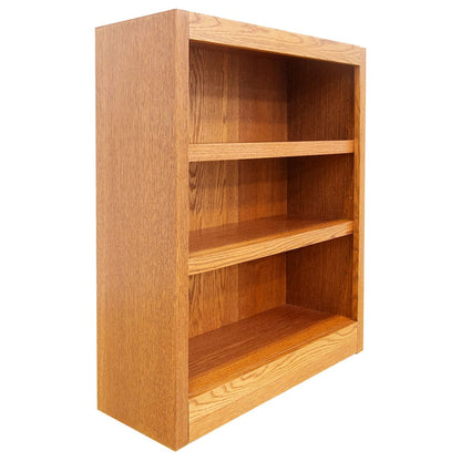 Concepts in Wood Single Wide Bookcase, 3 Shelves, Dry Oak Finish
