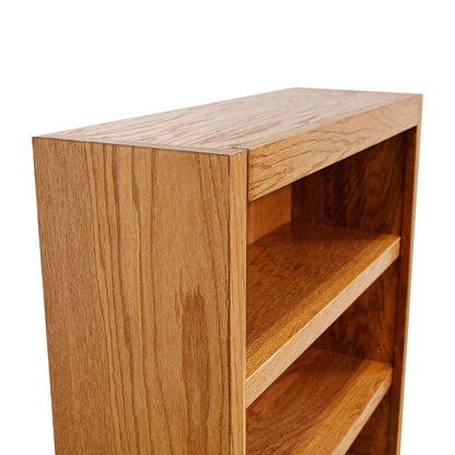 Concepts in Wood Single Wide Bookcase, 4 Shelves, Dry Oak Finish