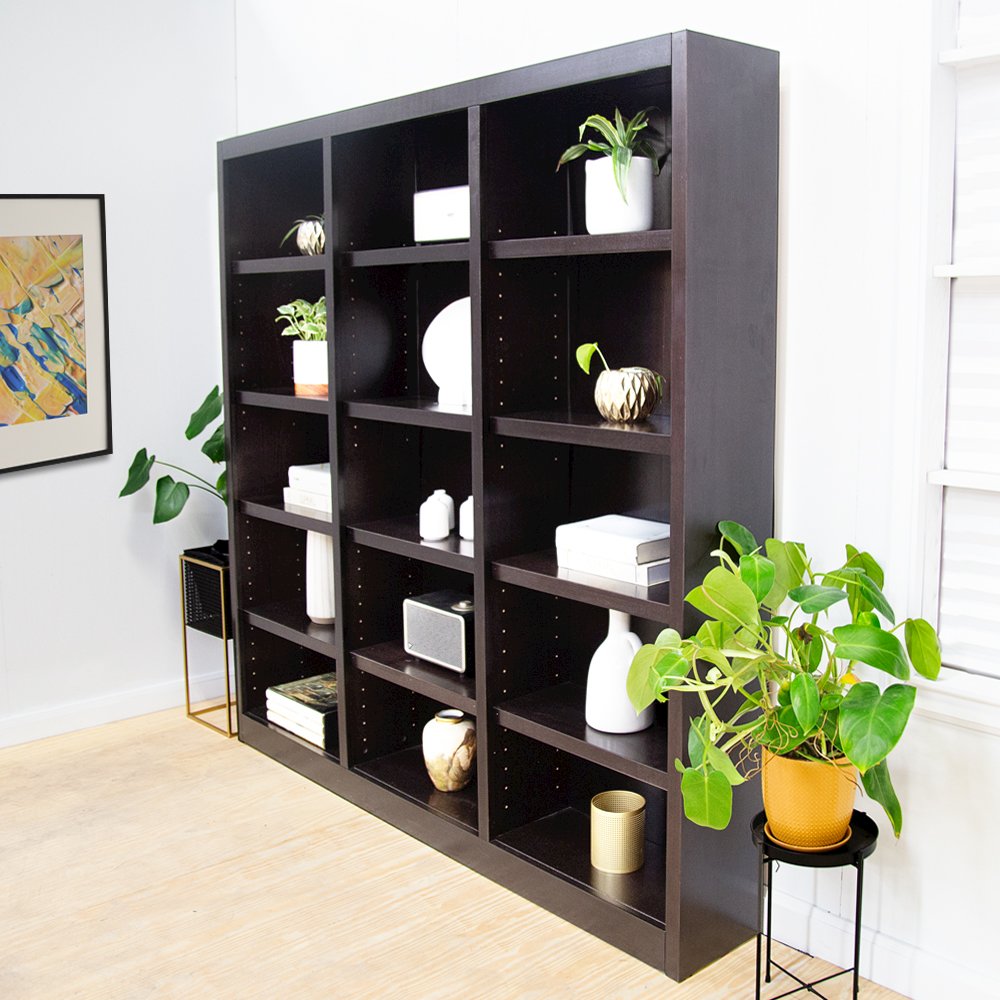 Concepts in Wood 72 x 72 Wall Storage Unit, Espresso Finish