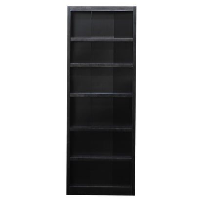Concepts in Wood Single Wide Bookcase, 6 Shelves, Espresso Finish