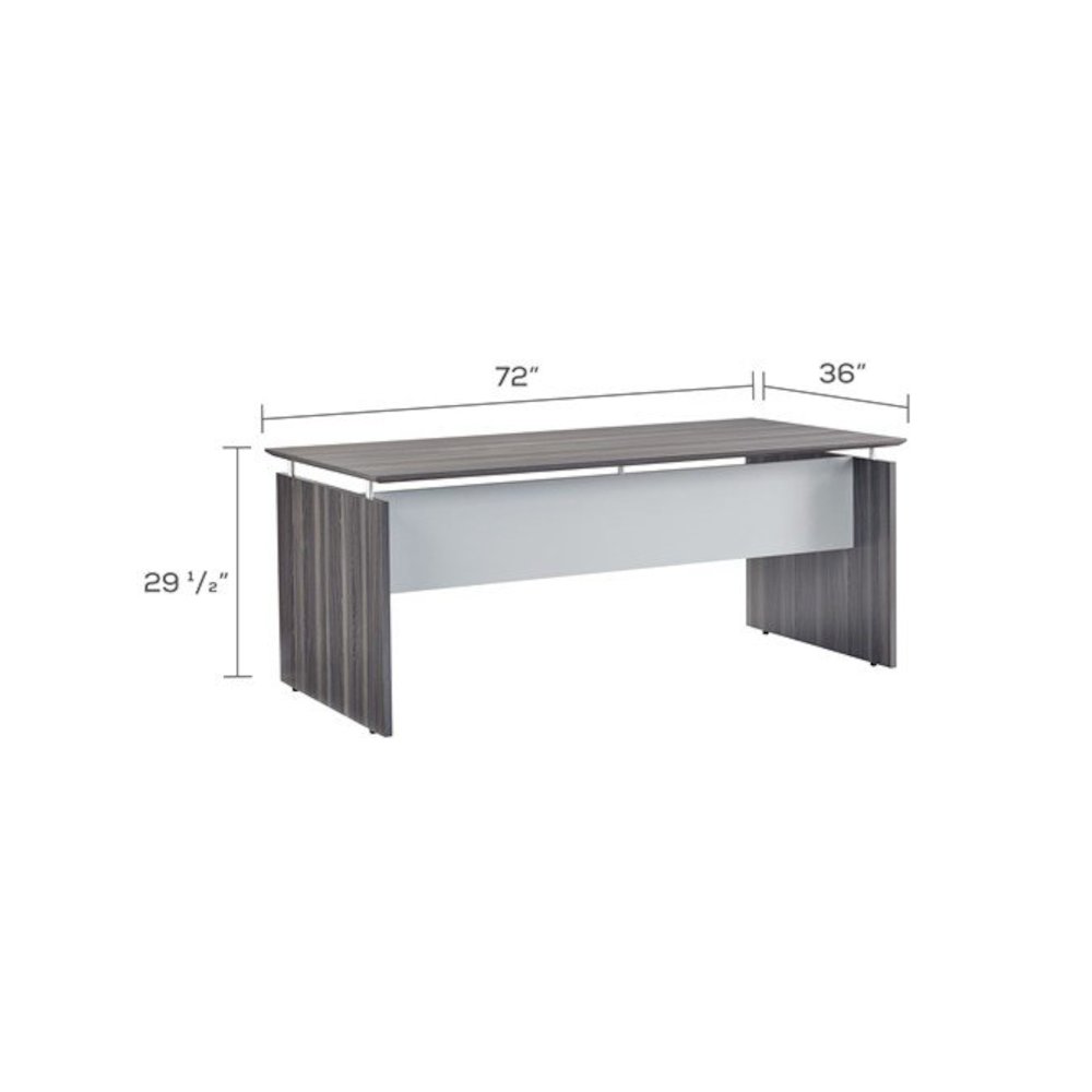 Medina 72" Straight Desk- MNDS72TSS
