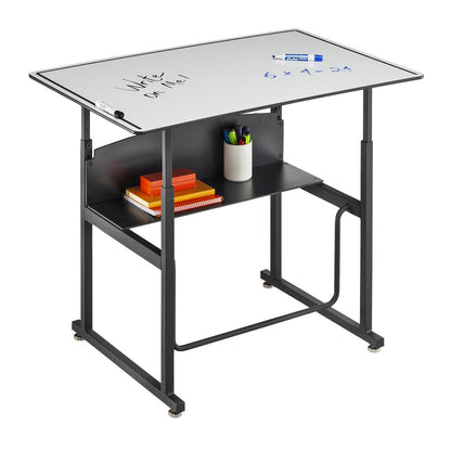 AlphaBetter® Height-Adjustable Desk, 36 x 24”, Premium or Dry Erase Top - DryErase