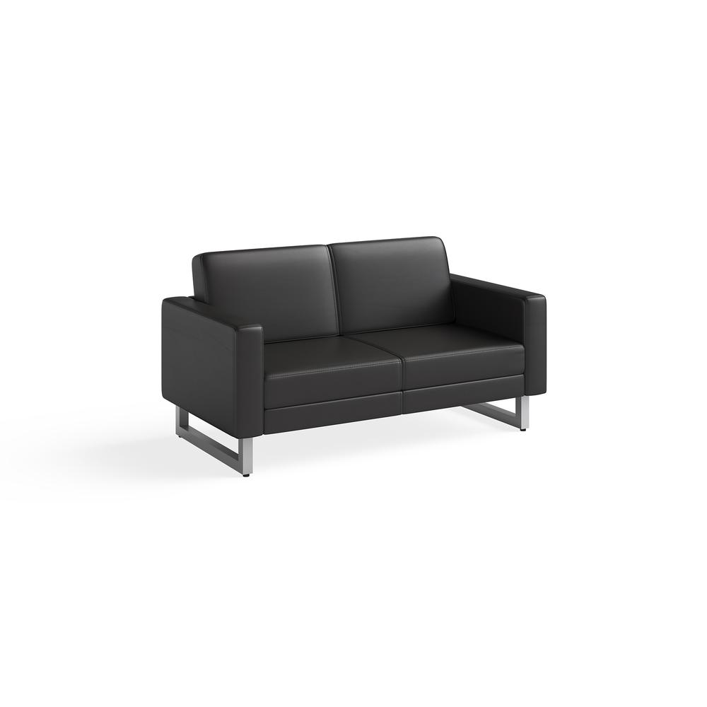 Safco Lounge Settee - Black