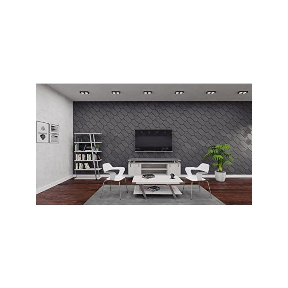 Mirella™ Low Wall Cabinet Wood Doors Stone Gray