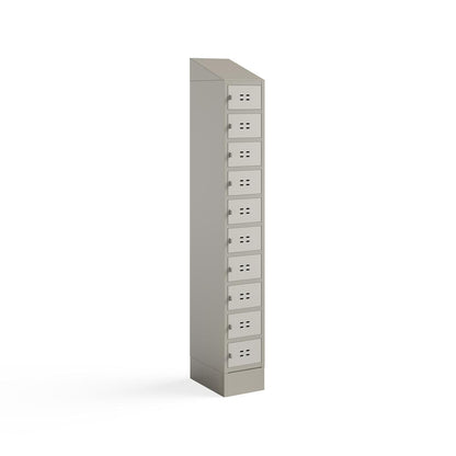 Single Continuous Metal Locker Base Addition 11.7"W x 16"D x 5.75"H - Tan
