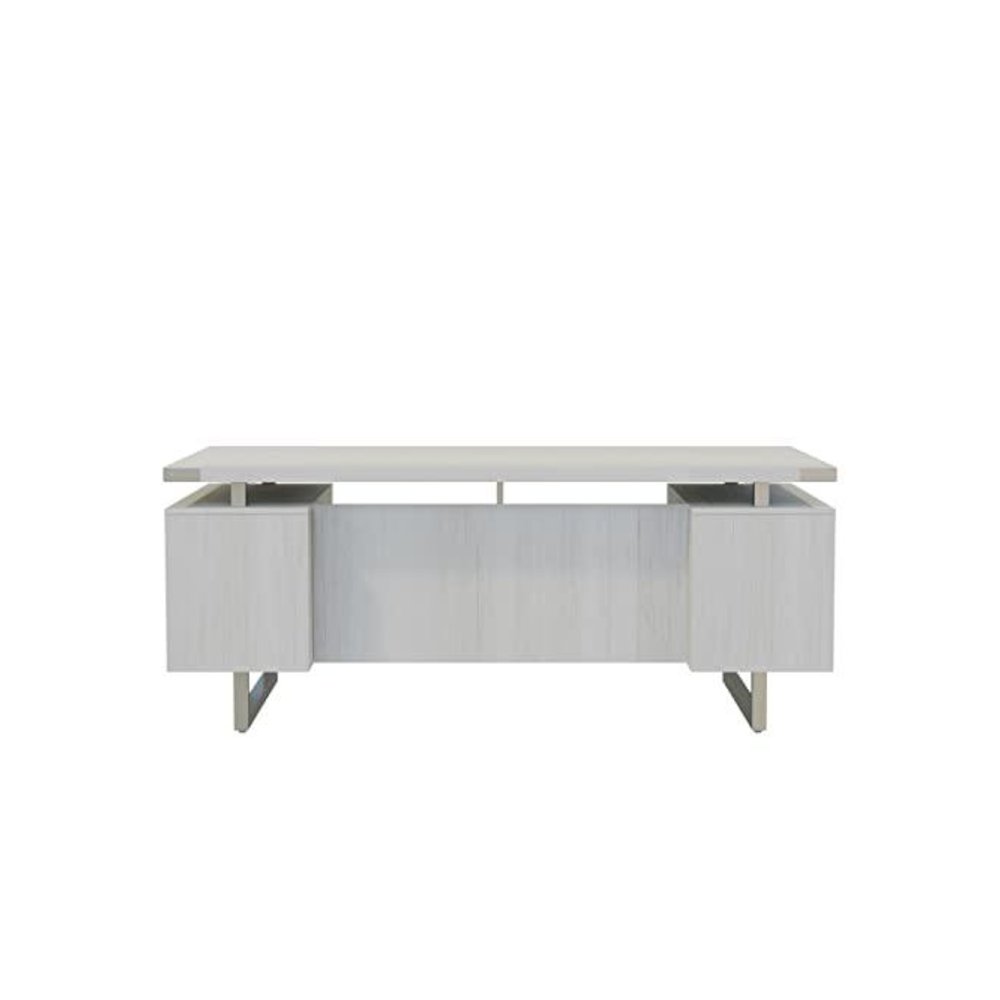 Mirella™ Free Standing Desk, BBB/BF White Ash