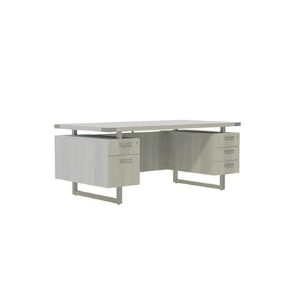 Mirella™ Free Standing Desk, BBB/BF White Ash