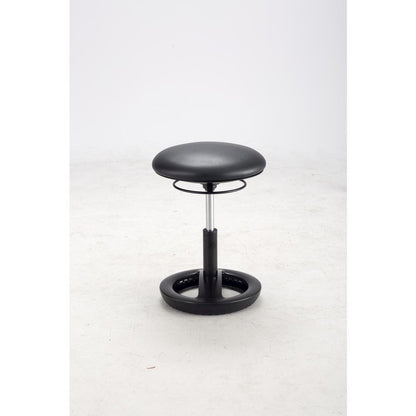 Twixt Desk Height Ergonomic Stool, 22.5" Seat Height, Supports up to 250 lbs., Black Seat/Black Back, Black Base