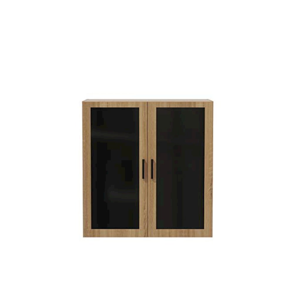 Mirella™ Glass Door Display Cabinet Sand Dune