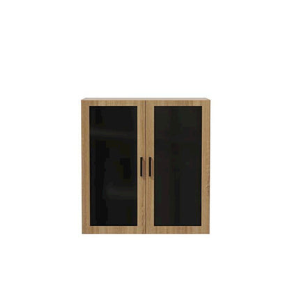 Mirella™ Glass Door Display Cabinet Sand Dune