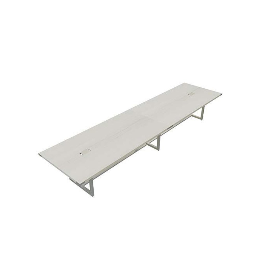 Mirella™ Conference Table, Sitting-Height, 16’ White Ash
