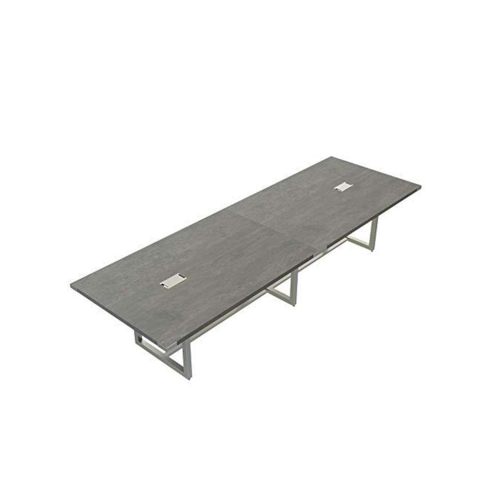 Mirella™ Conference Table, Sitting-Height, 12’ Stone Gray