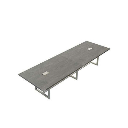 Mirella™ Conference Table, Sitting-Height, 12’ Stone Gray