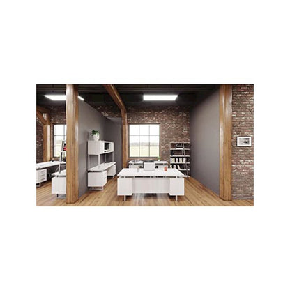 Mirella™ Free Standing Desk, BBB/BF White Ash