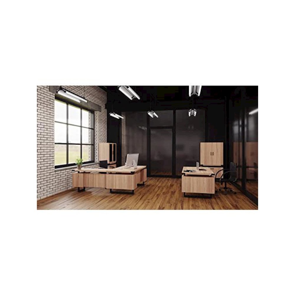 Mirella™ Glass Door Display Cabinet Sand Dune