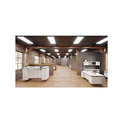 Mirella™ Free Standing Desk, BBB/BF White Ash