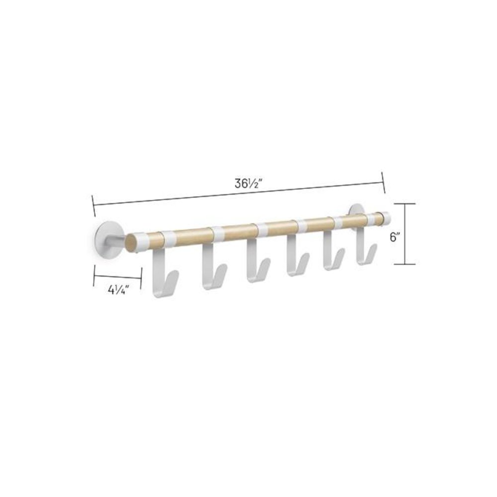 Resi Coat Wall Rack 6 Hooks