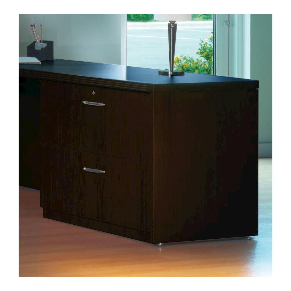 36" Credenza Lateral File, Mocha