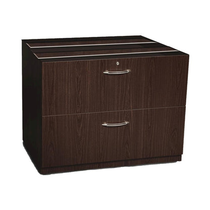 36" Credenza Lateral File, Mocha