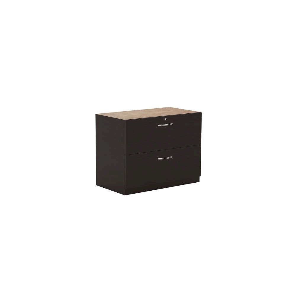 36" Credenza Lateral File, Mocha