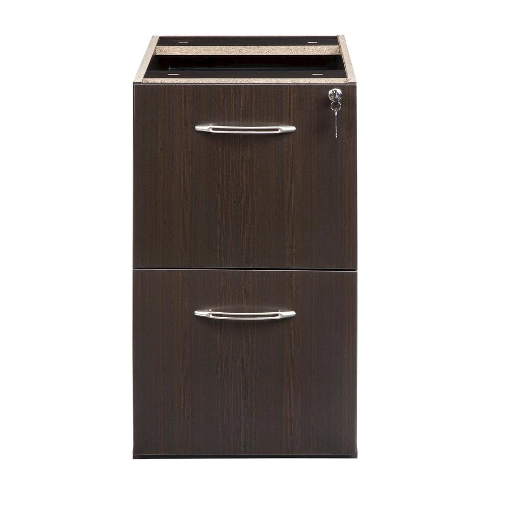Aberdeen Series File/File Credenza Pedestal, 15¼w x 20d x 27½h, Mocha
