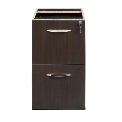 Aberdeen Series File/File Credenza Pedestal, 15¼w x 20d x 27½h, Mocha
