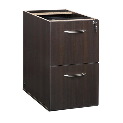 Aberdeen Series File/File Credenza Pedestal, 15¼w x 20d x 27½h, Mocha
