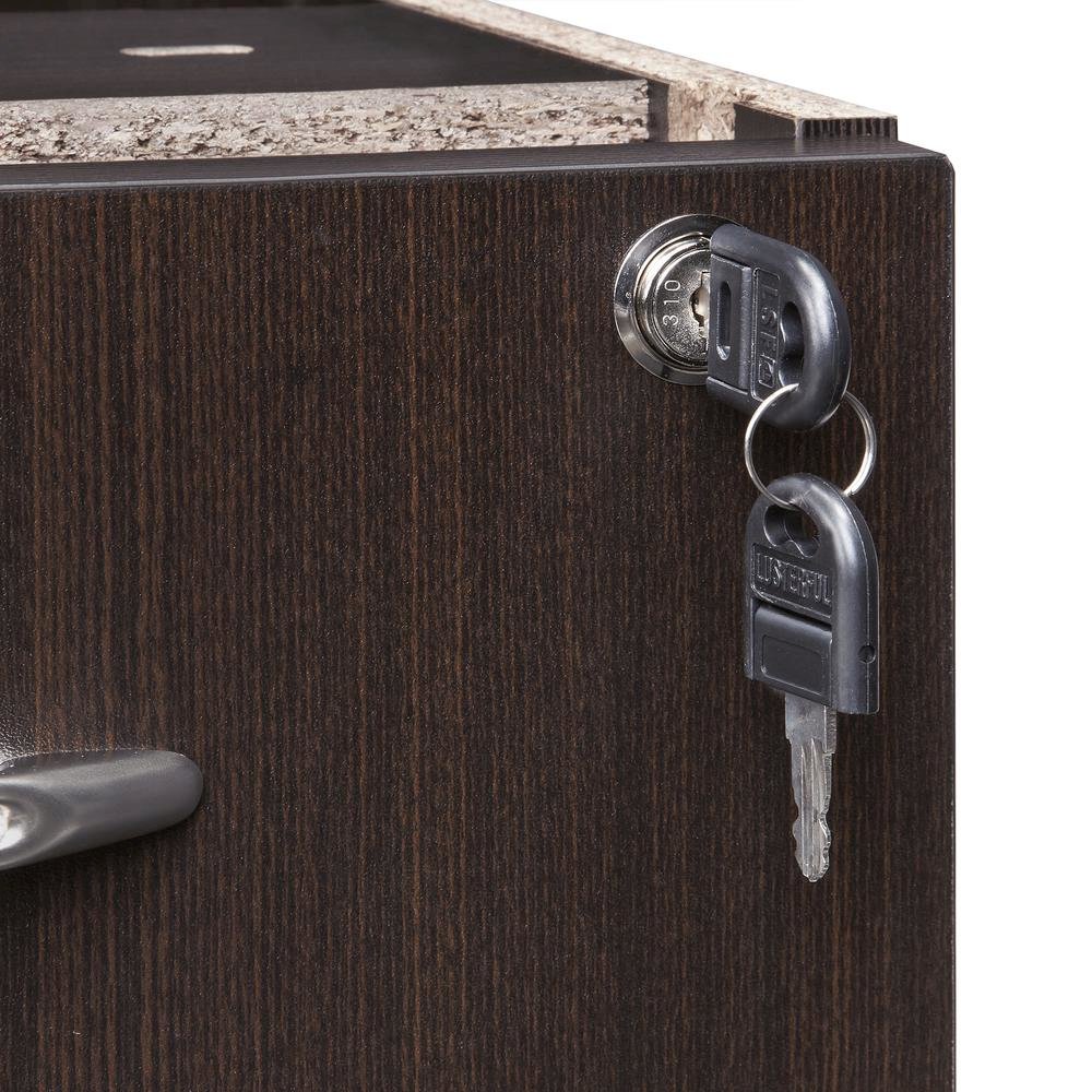 Aberdeen Series File/File Credenza Pedestal, 15¼w x 20d x 27½h, Mocha