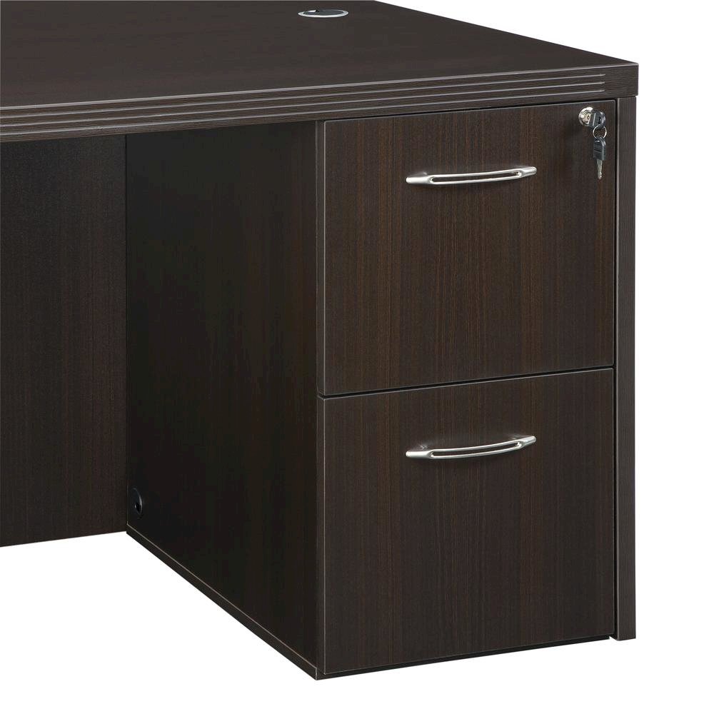 Aberdeen Series File/File Credenza Pedestal, 15¼w x 20d x 27½h, Mocha