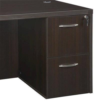 Aberdeen Series File/File Credenza Pedestal, 15¼w x 20d x 27½h, Mocha