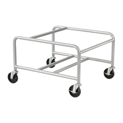 Sled Base Stack Chair Cart - 500.00 lb Capacity - 4 x 3" Caster - Steel - 23.5" x 27.5" x 17.0" - Silver