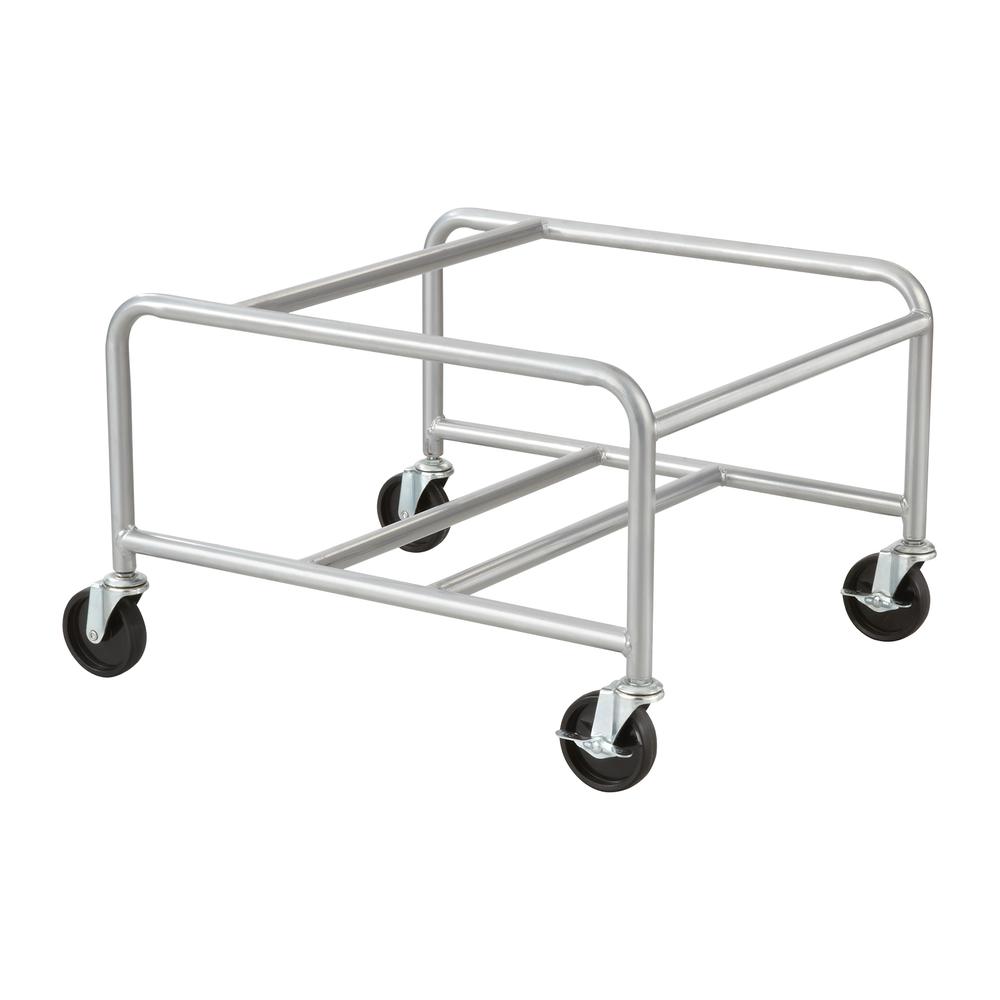 Sled Base Stack Chair Cart - 500.00 lb Capacity - 4 x 3" Caster - Steel - 23.5" x 27.5" x 17.0" - Silver