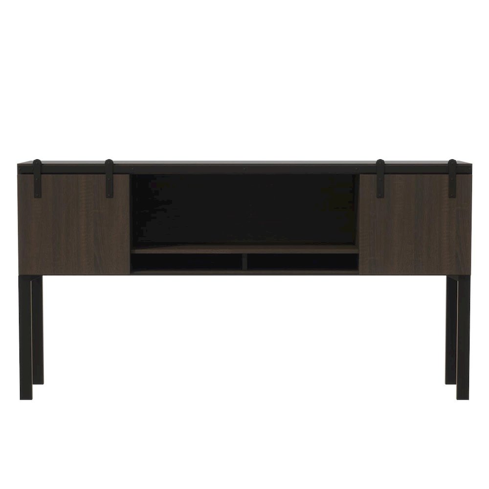 Mirella™ 72” Hutch with Sliding Wood Doors Southern Tobacco