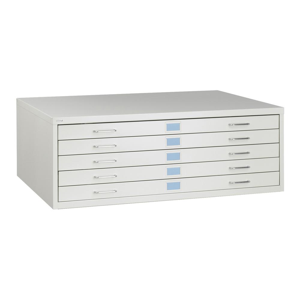 Facil Steel Flat File-Medium Light Gray