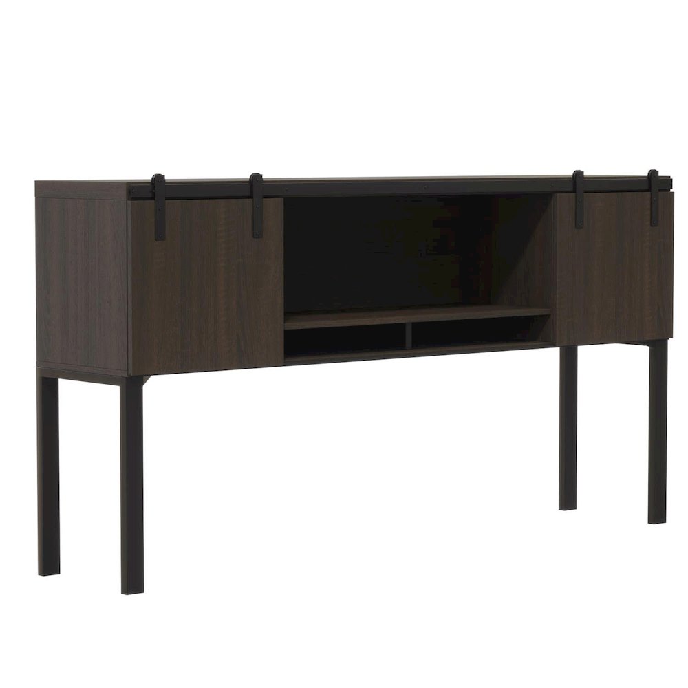 Mirella™ 72” Hutch with Sliding Wood Doors Southern Tobacco