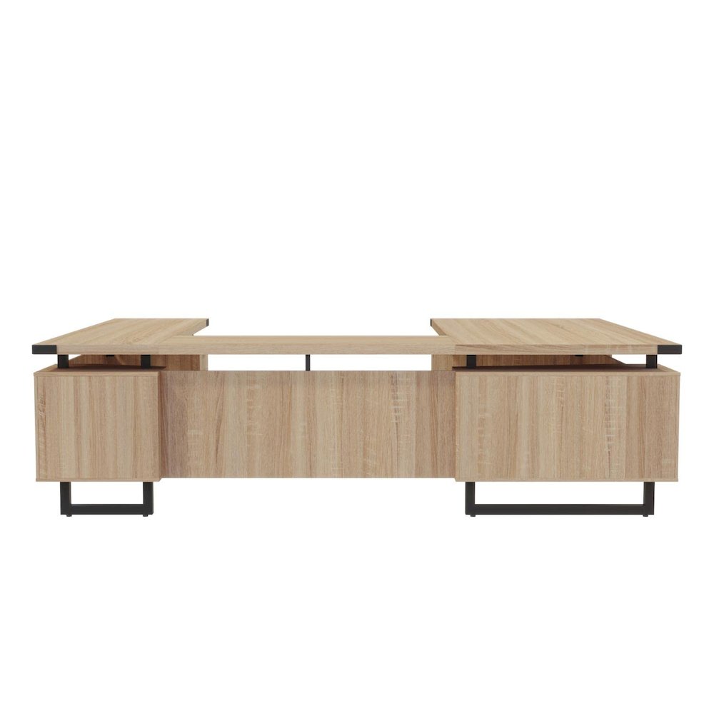 Mirella™ U-Shaped Configuration Desk, BBB/BF Sand Dune