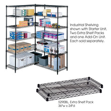 Industrial Extra Shelf Pack, 24 x 36" Black