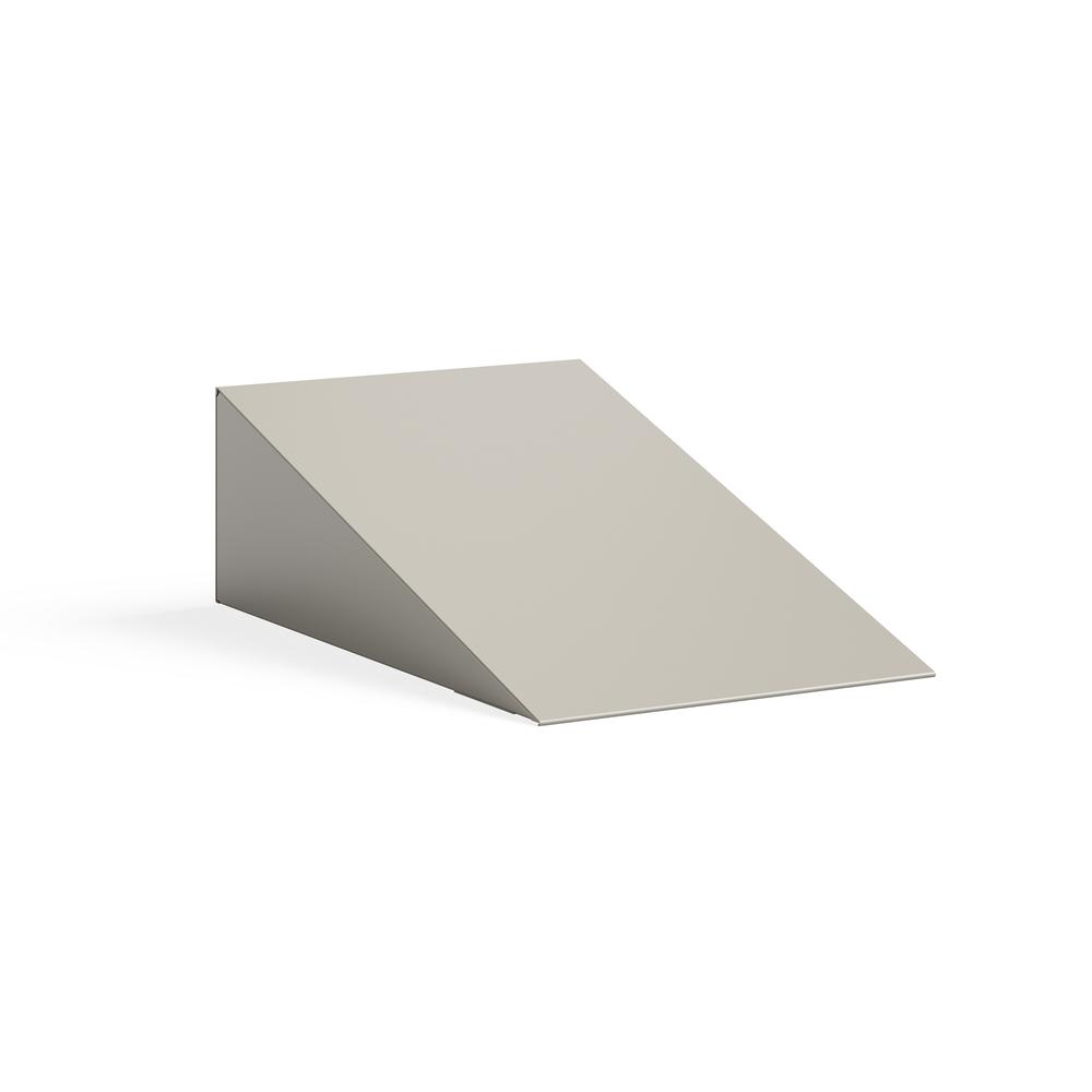 Single Sloped Metal Locker Hood Addition 12"W x 18"D x 6"H - Tan