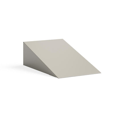 Single Sloped Metal Locker Hood Addition 12"W x 18"D x 6"H - Tan
