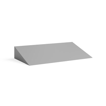 Triple Sloped Metal Locker Hood Addition 36"W x 18"D x 6"H - Gray