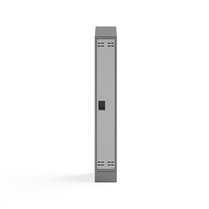 Single Continuous Metal Locker Base Addition 11.7"W x 16"D x 5.75"H - Gray