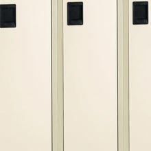 Bison Office Steel Single-Tier Locker with 3-Door Shelf Storage, Tan, 36