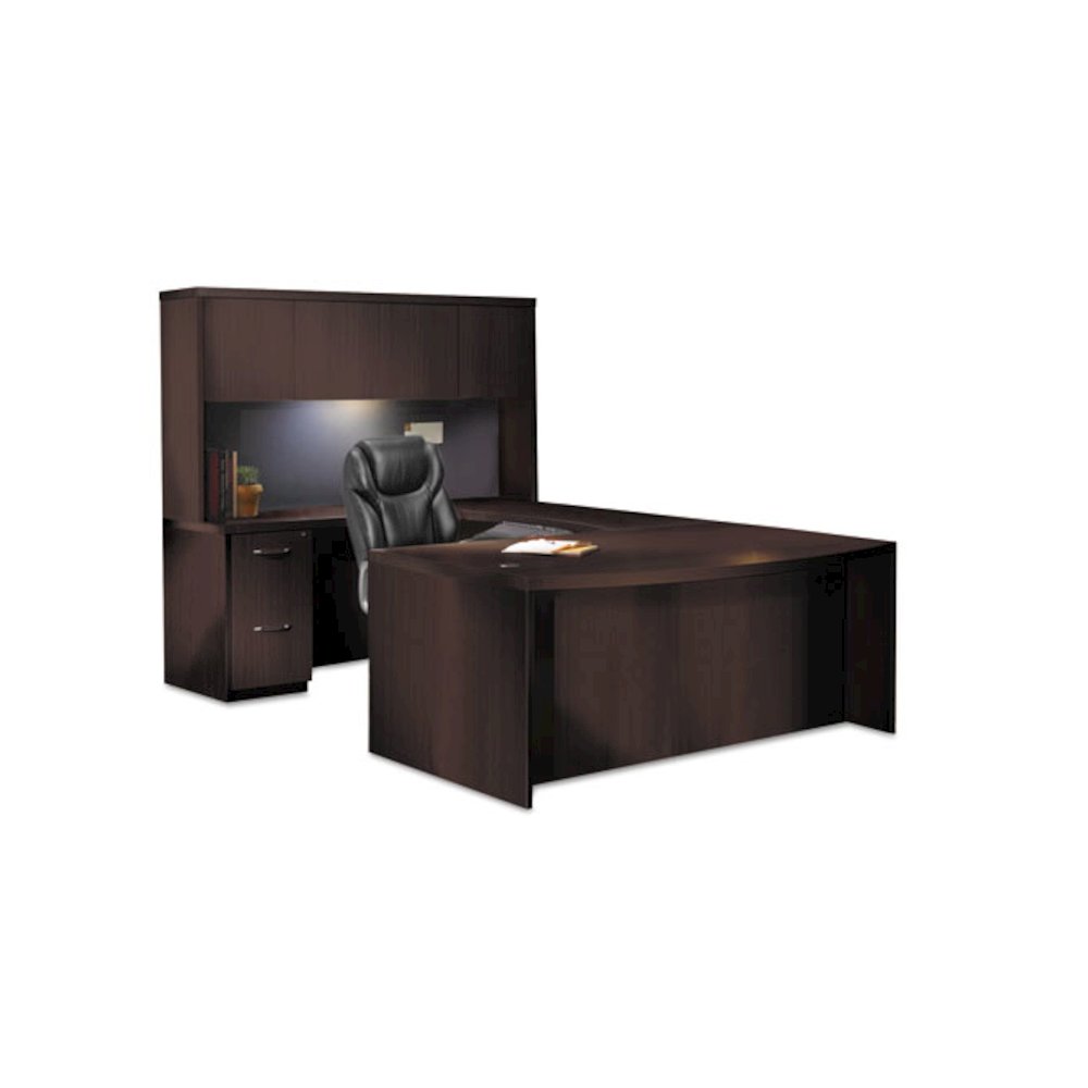 Aberdeen Series Laminate Credenza Shell, 72w x 24d x 29½h, Mocha